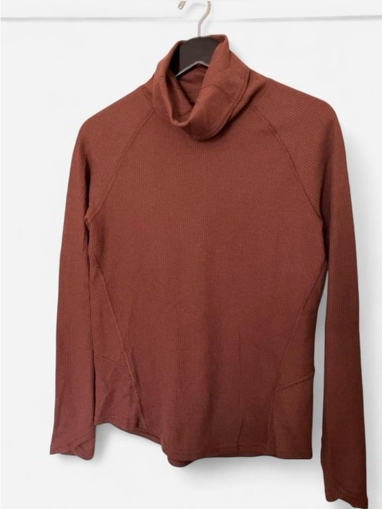 Sweaters - KÜHL women's sienna sweater Ribbed waffle knit cowl neck Rust size Small